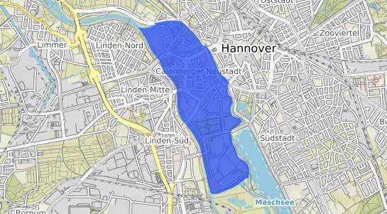 Bodenrichtwertkarte Hannover Calenberger Neustadt